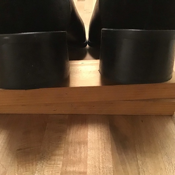 Fabianelli Made in Italy black leather pointy toe side zip block heel boots. S 8 - Picture 5 of 11